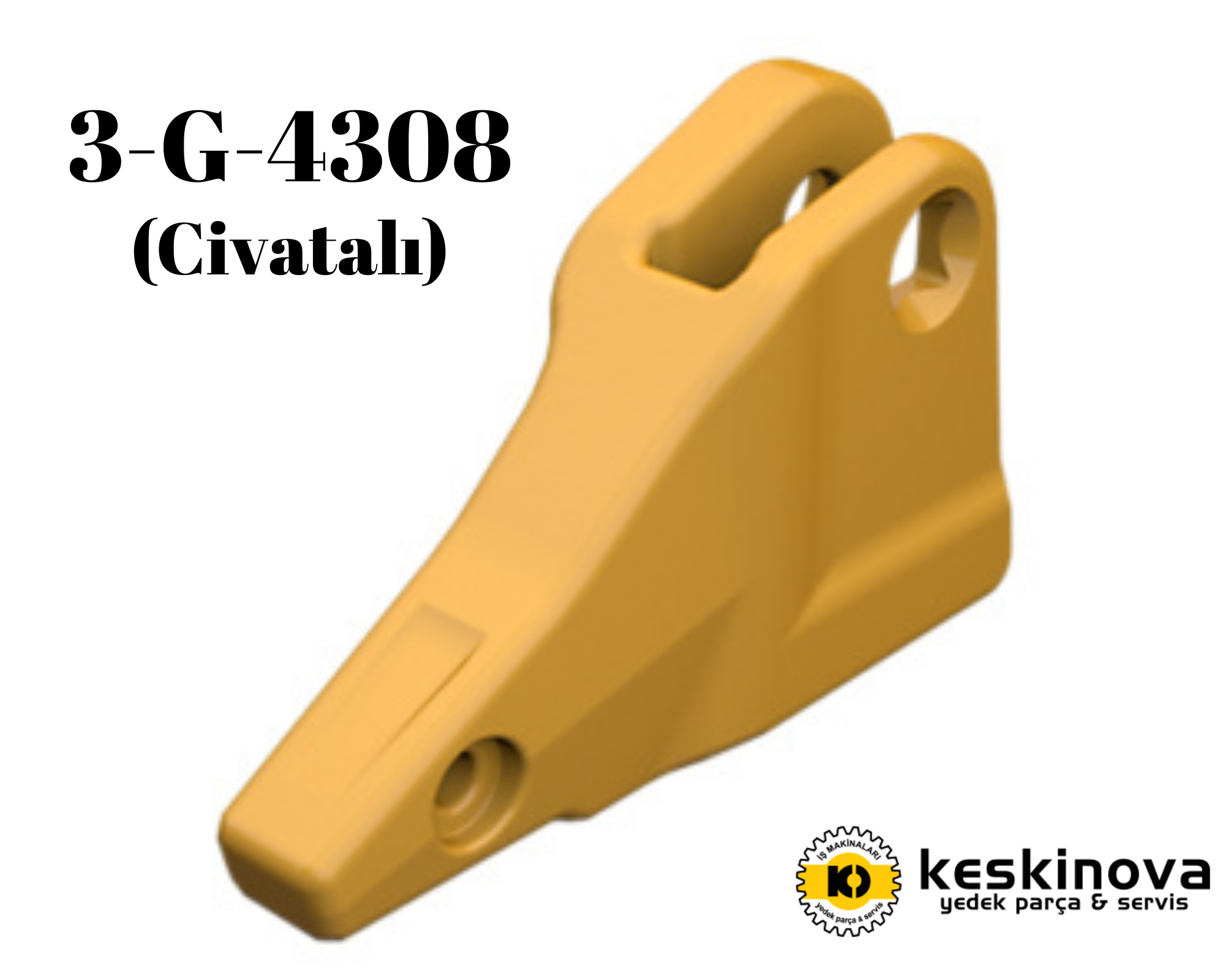 CATERPILLAR OEM CAT 950 E F 955 962 963 MODEL SOL ADAPTÖR(CİVATALI) 3G4308