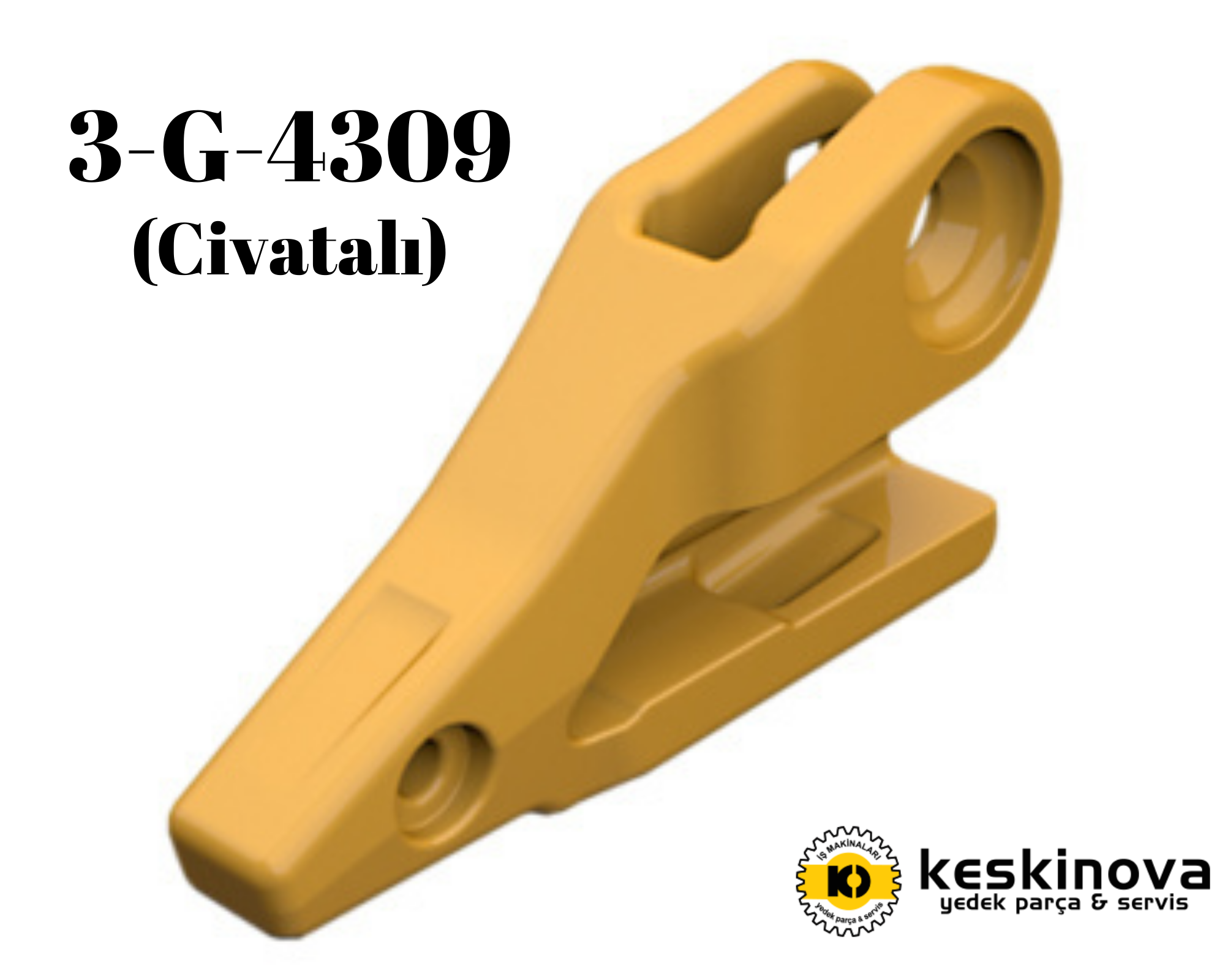 CATERPILLAR OEM CAT 950 E F 955 962 963 MODEL SAĞ ADAPTÖR(CİVATALI) 3G4309